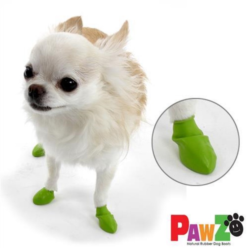 美國寵物外出鞋套12入(Tiny Size) 青色