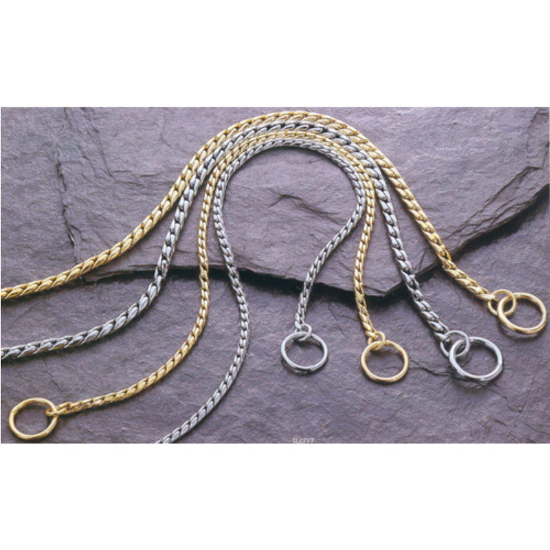 24 銀色蛇鍊頸帶