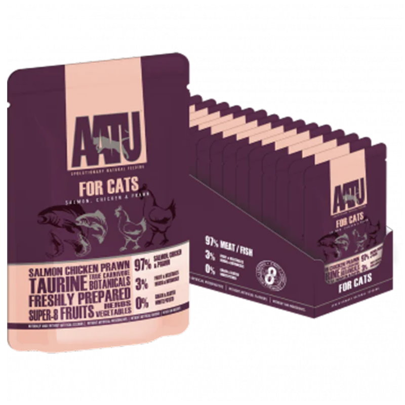 無穀物全配方貓濕糧系列 - 雞、三文魚、鮮蝦